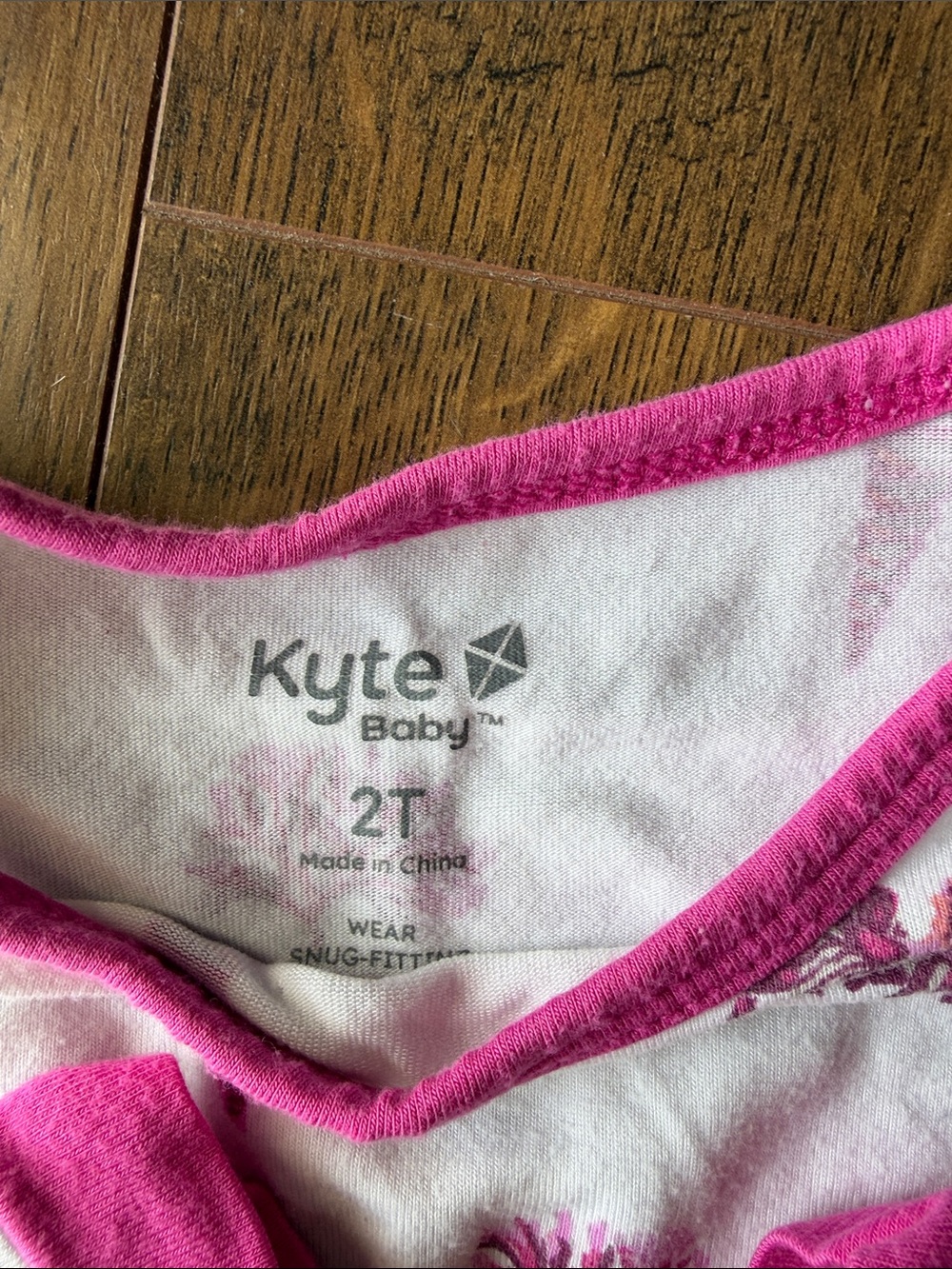 Kyte Baby Raspberry Shell Print Pajama Set - Picture 2 of 5